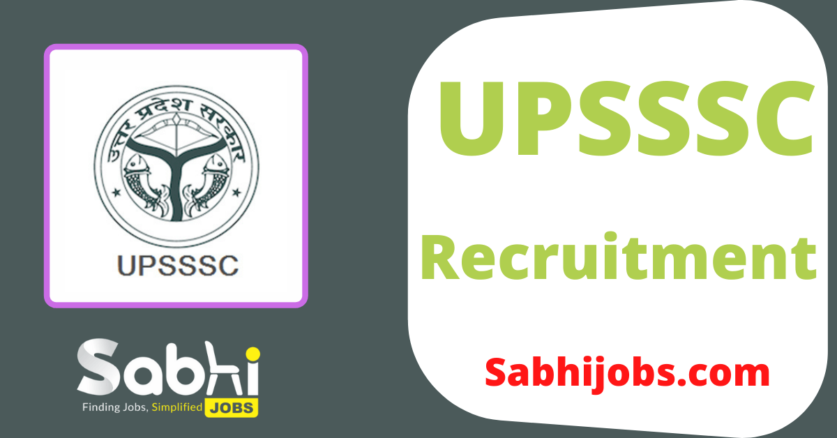 UPSSSC recruitment