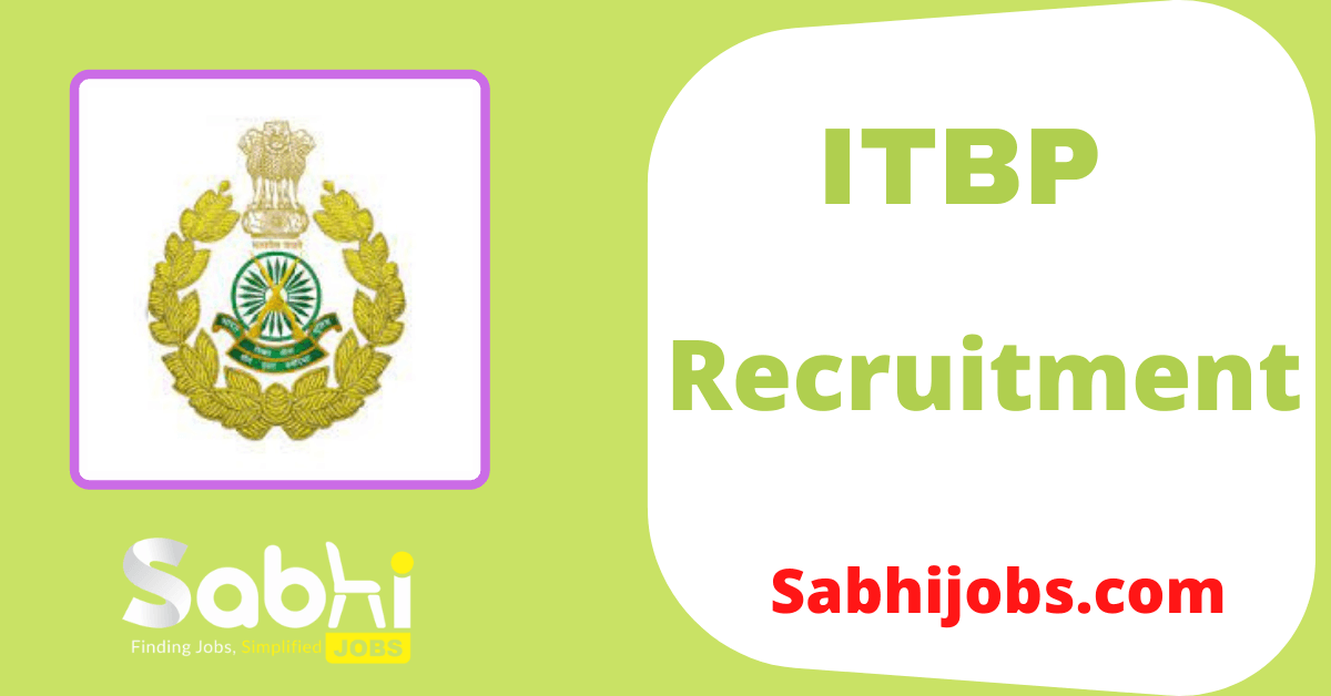 ITBP Recruitment 2023 Apply Online @ 