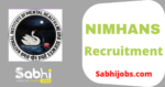 NIMHANS Recruitment