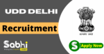 UDD Delhi Recruitment